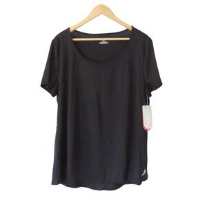 Exertek Black Short Sleeve Tee Top XL Moisture Wicking Quick Dry Athletic